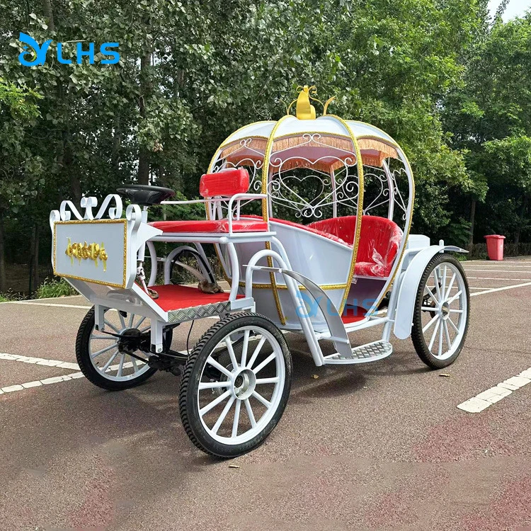 Wedding electric horse buggy/high quality electric horseless carriage/toursim sightseeing Horse carriage  for Sale