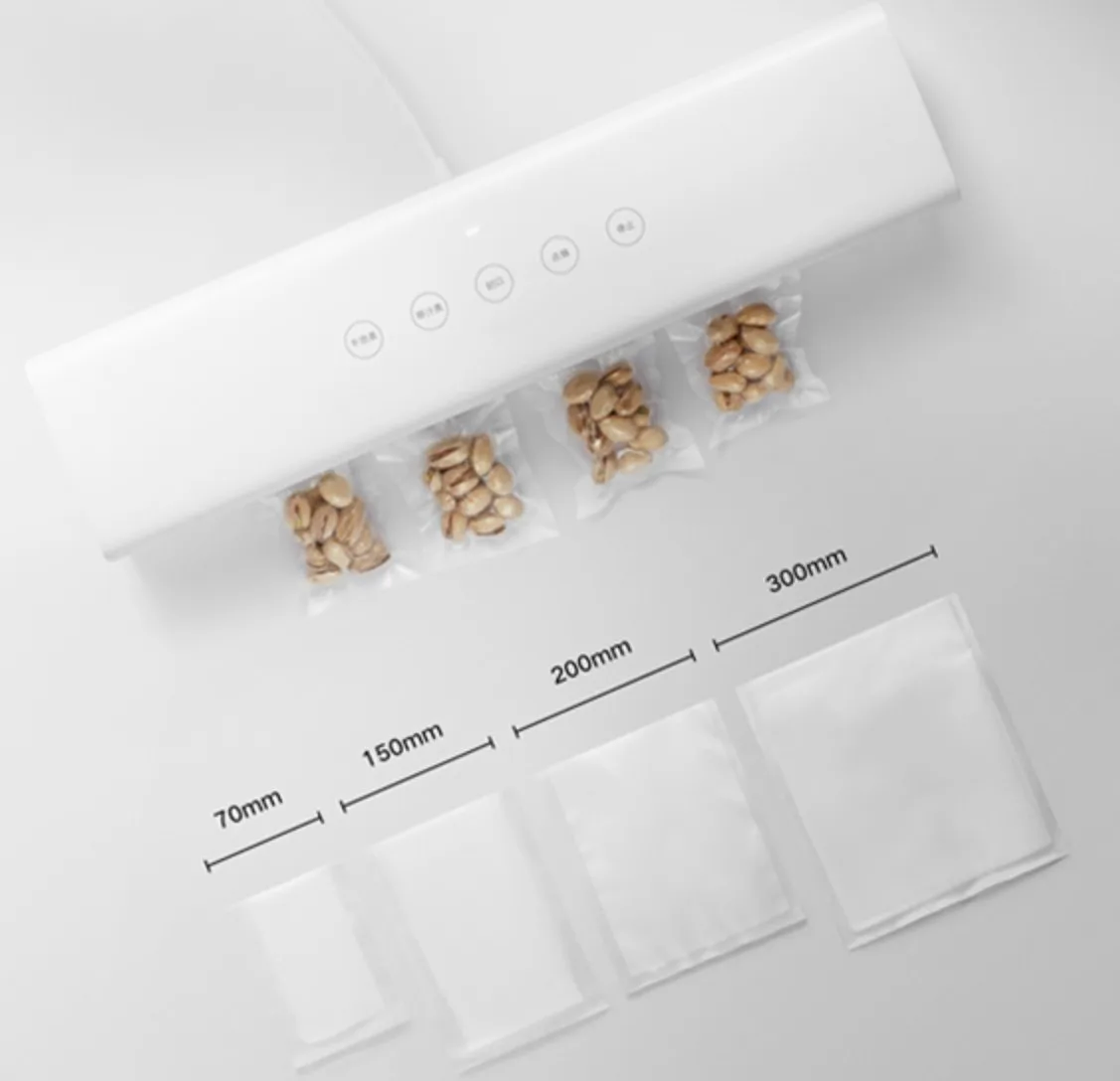 Mijia Food Vacuum Sealer Kitchen Packer Vacuum Sealer Packing Sealing Machine  with 10pcs Vacuum Bag for Food Saver