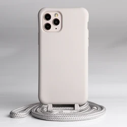 Luxury Cell Phone Case TPU Silicon Necklace Phone Cover for iphone 12 pro with Removable Lanyards for iphone 13