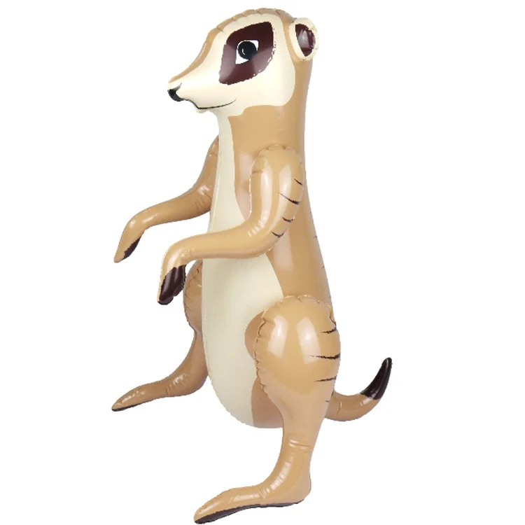 heavy duty vinyl inflatable standing meerkat soft 3d model animal party balloon toys for kids