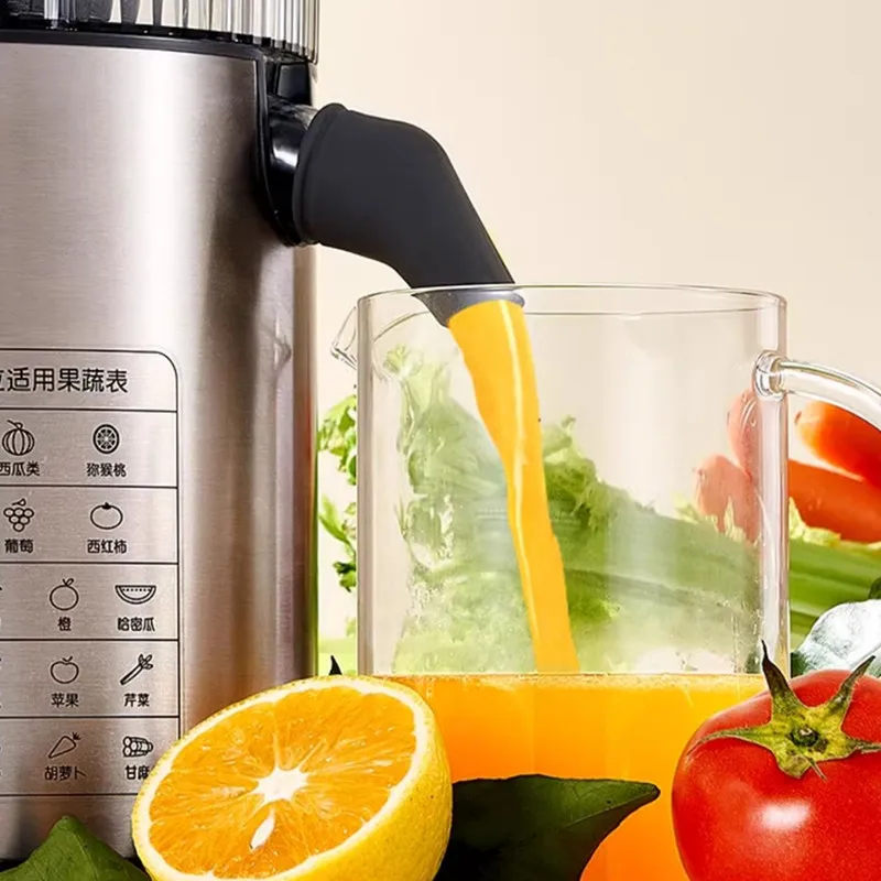High-power Juicer Fresh-fried Fruit Vegetable Household Black Electric Plastic White Stainless Steel English 01 Portable Juicer