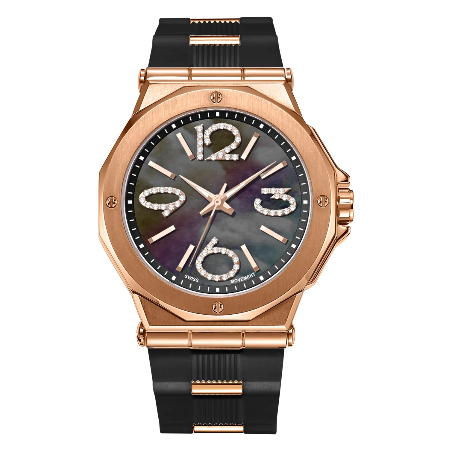 High Quality Luxury Brand Rose Gold Fashion Lady Sport Wrist watch Quartz Women Watches