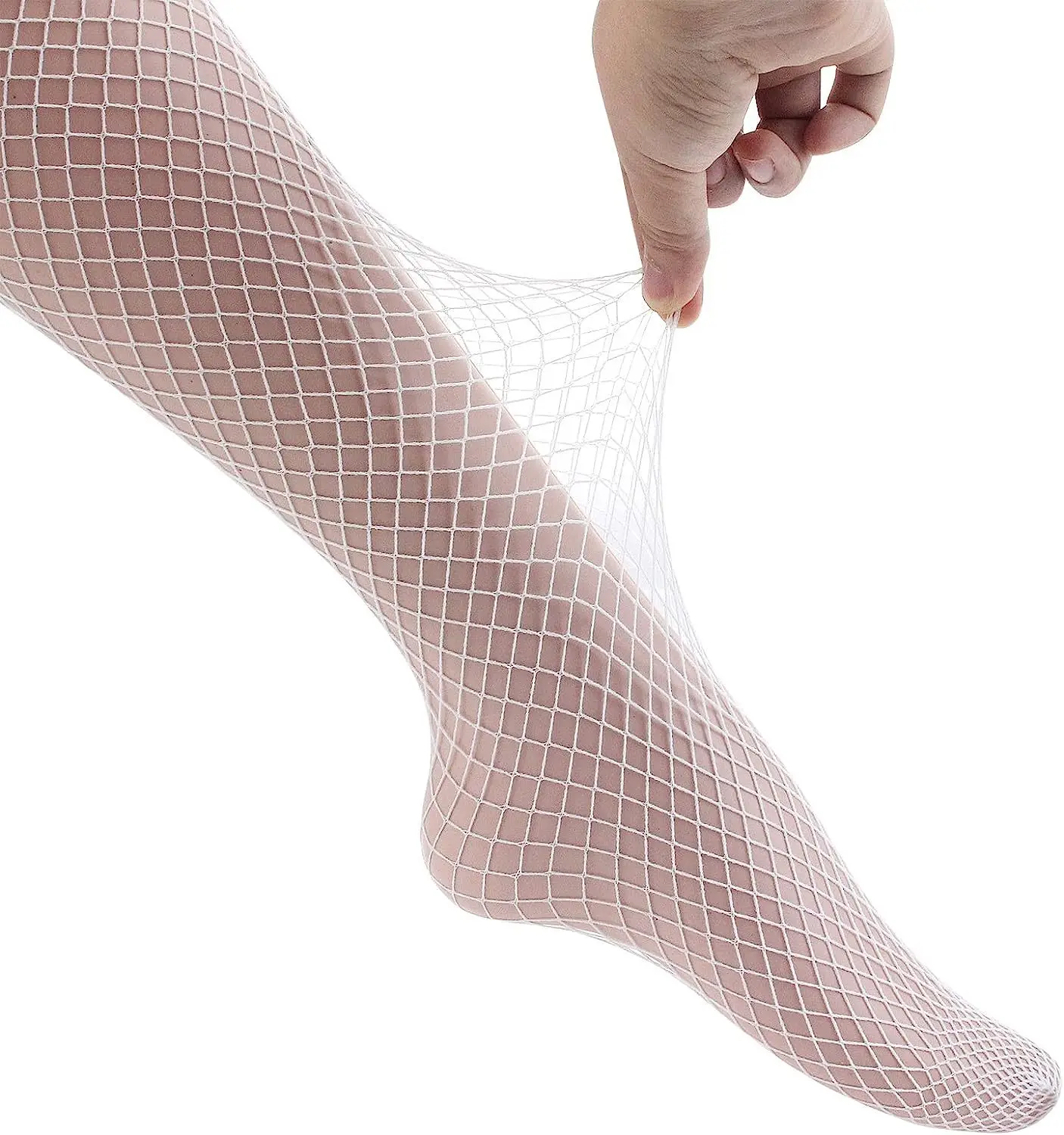 Fluorescent pantyhose sex mesh socks underwear sexy hollow crotch open no open small, medium, large mesh socks fishnet sock