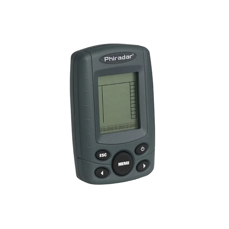 Phiradar Portable wired Fish Finder Ice Fishing Sonar Sounder Alarm Transducer Fishfinder 0.6-100m Fishing Echo Sounder