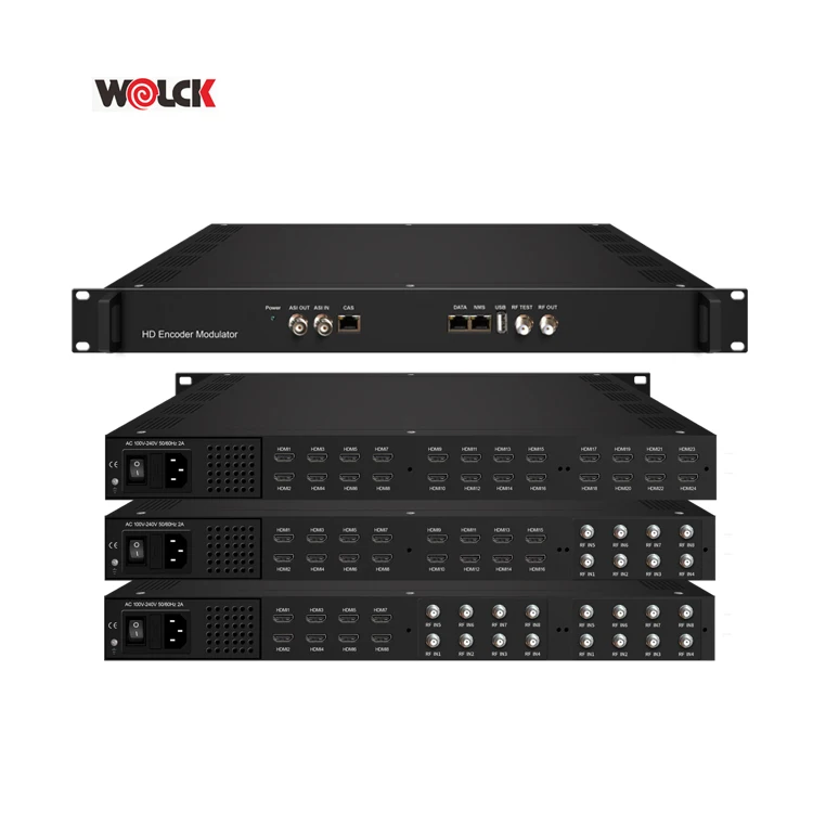 CATV Head End 4k IPTV Solutions 4 8 12 16 24 32 48 Channel ATSC HD Video Encoder Modulator