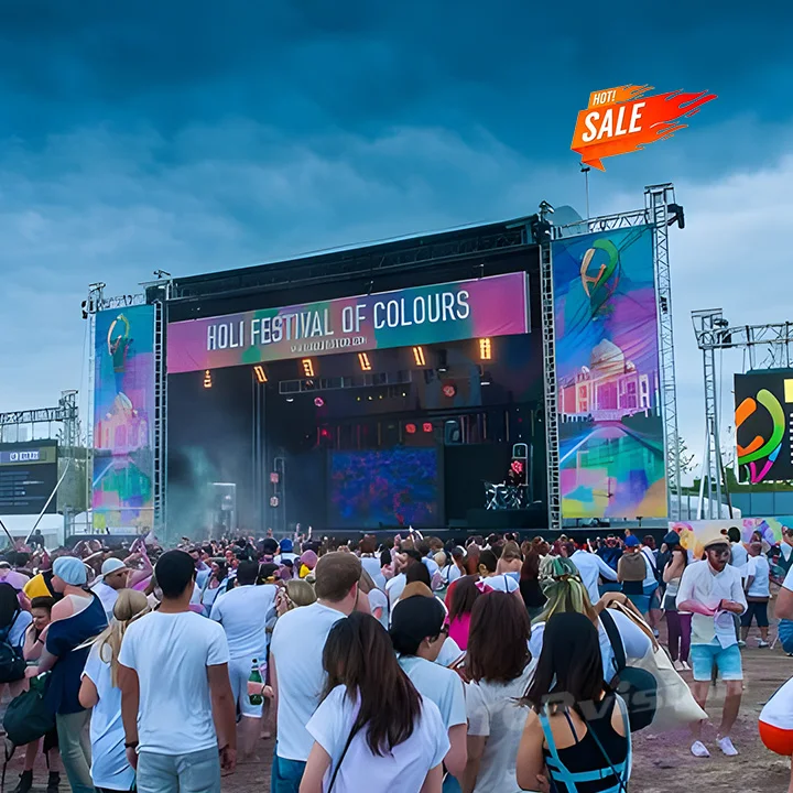 Topvison Outdoor  P3.91 P4.81 Pantalla LED Video Wall 500x500 Die Casting Aluminum Cabinet  Rental Led Screen Display Hub Board