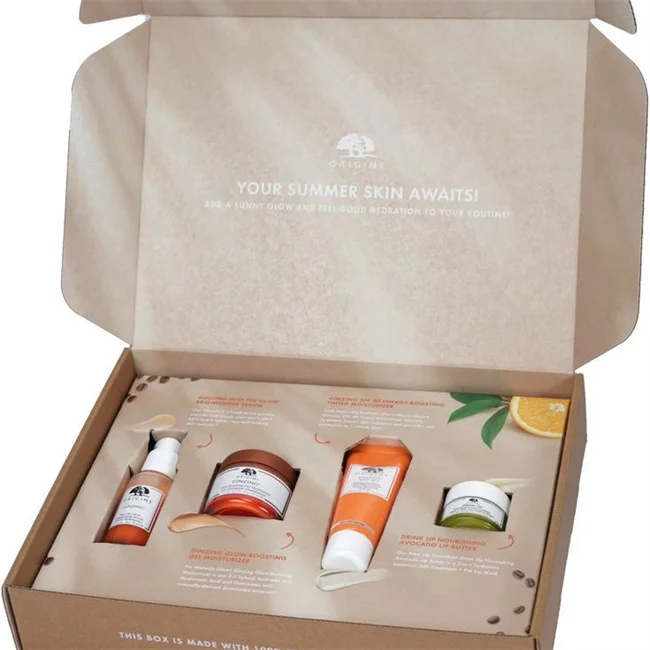 Custom Box for Facial Moisturizing Rejuvenating Gift Beauty and Care Products Cosmetics Packaging Set