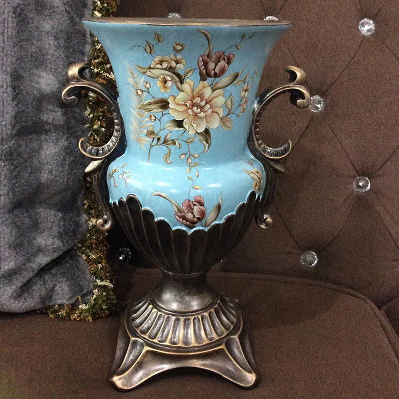 European vintage wall hanging vase living room wall atmosphere decoration Home wall decoration pendant flower pendant flower pot