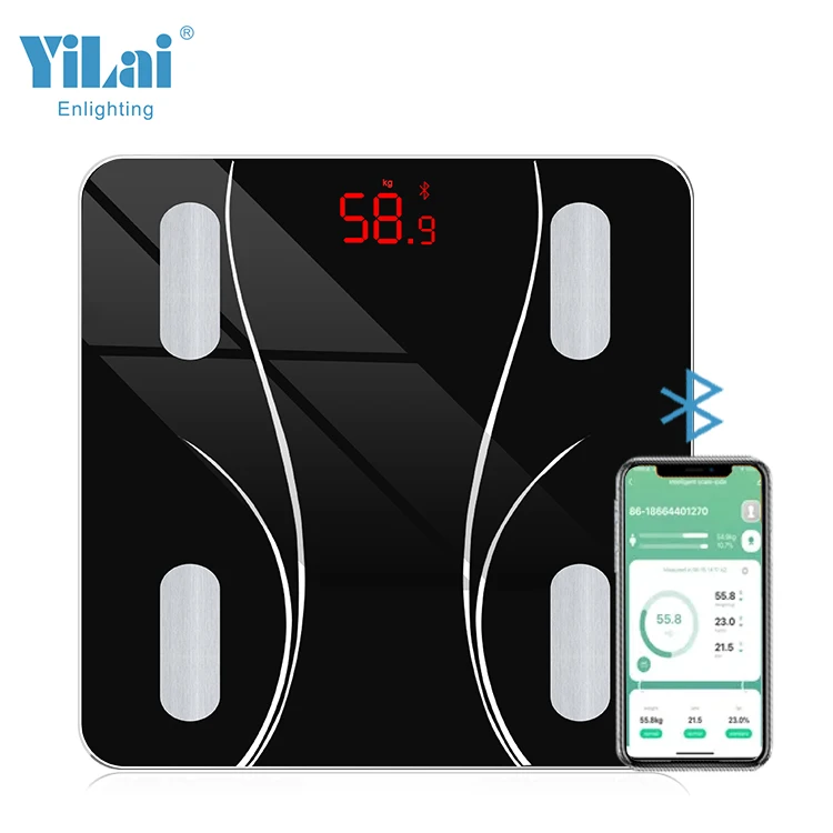 Yilai Hot Selling Smart Weighing Scale OEM ODM Household Electronic Weighing Scale