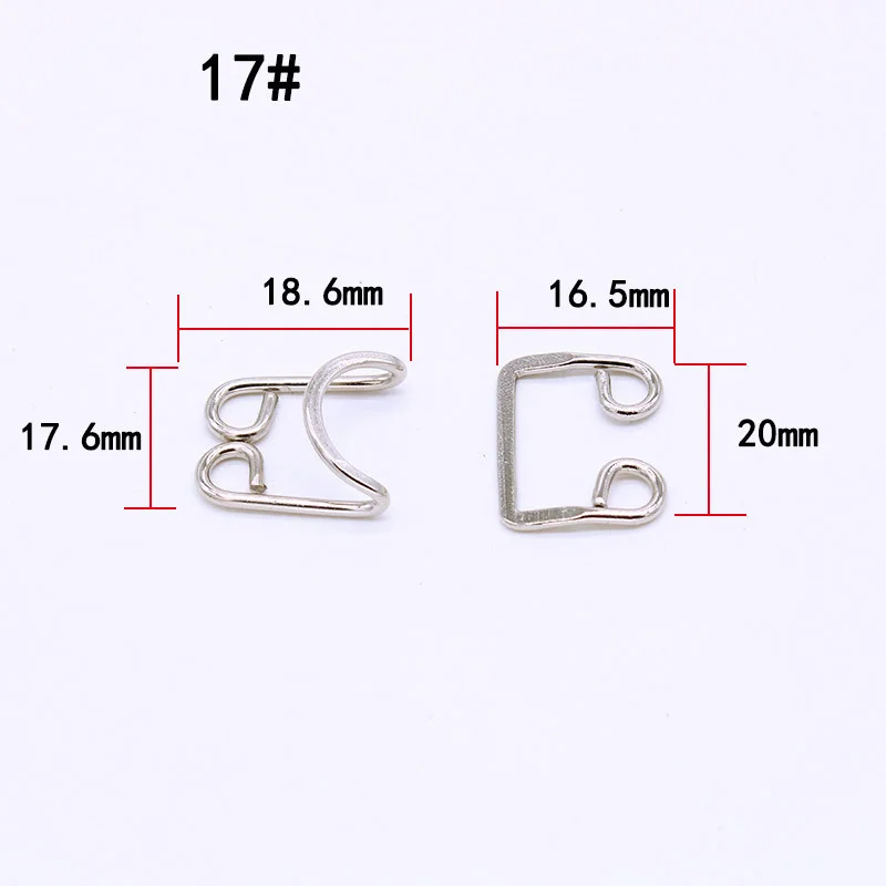Metal Hook And Eye buckle of garment hook and eye closure of bow tie hook and eye