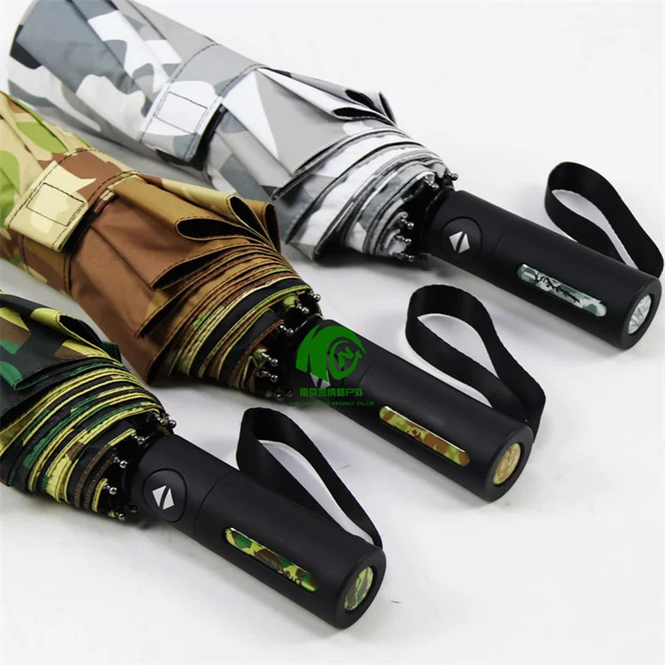 Kango High Quality Windproof Beach Umbrella Portable Beach Camo Umbrella Automatic Camo Umbrella