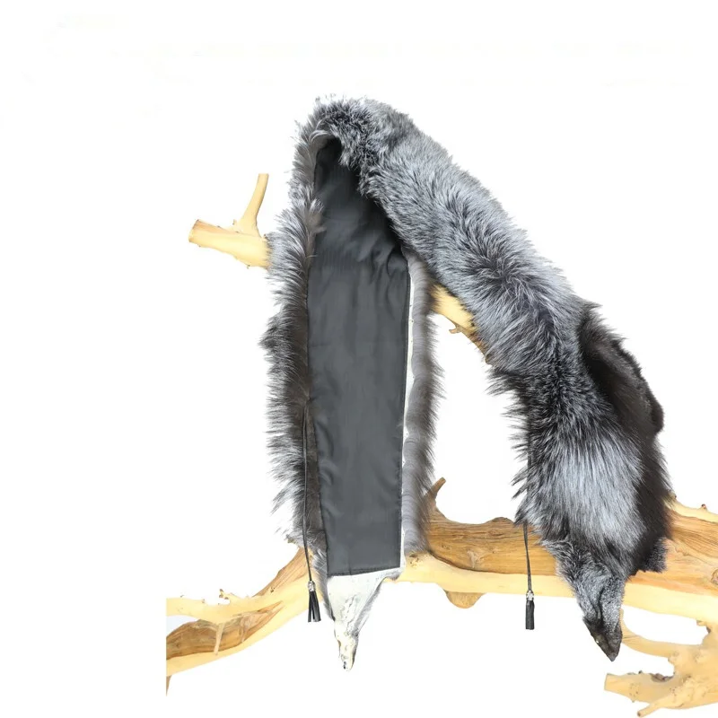 Women Scarf Real Fox Fur Long Shawl Stole Wrap Shrug Scarf Pashmina Bridal Wedding Winter Thick Warm stola echarpe