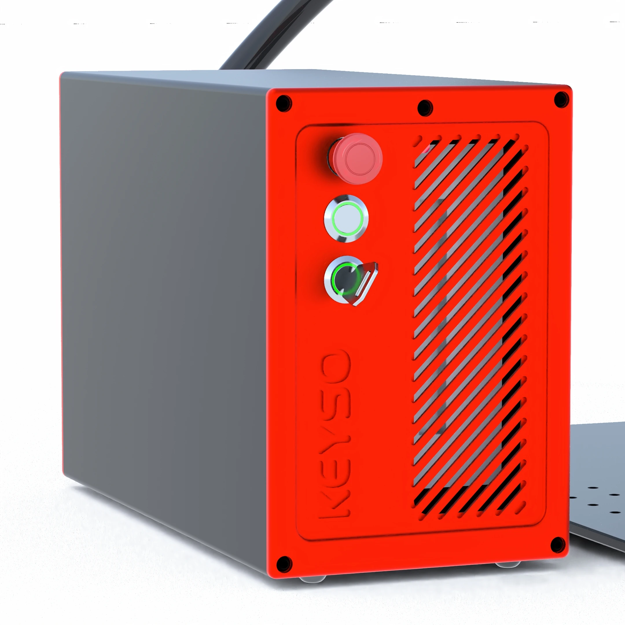 Keyso KS60 MOPA new design hot sell 60W MOPA fiber laser marking machine laser marker logo printer support lightburn