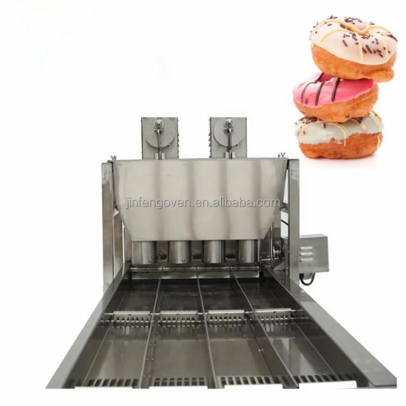 Commercial electric gas donut fryer fully automatic donuts maker machine / donuts production line