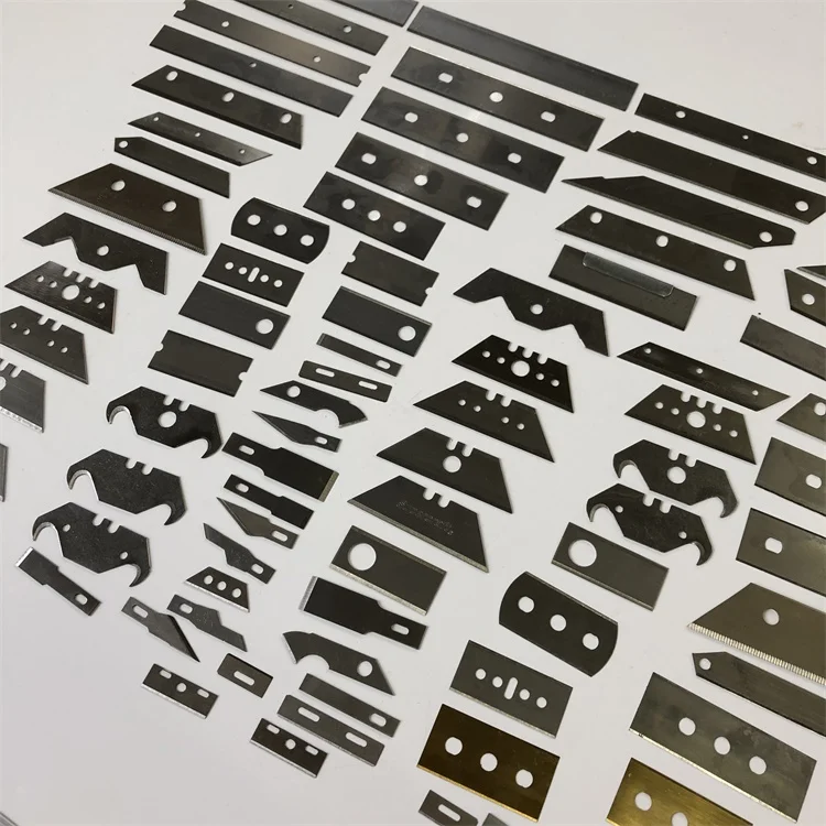 Various Trapezoid Utility Cutter Steel Knife Blades in Carton Box or Wooden Box