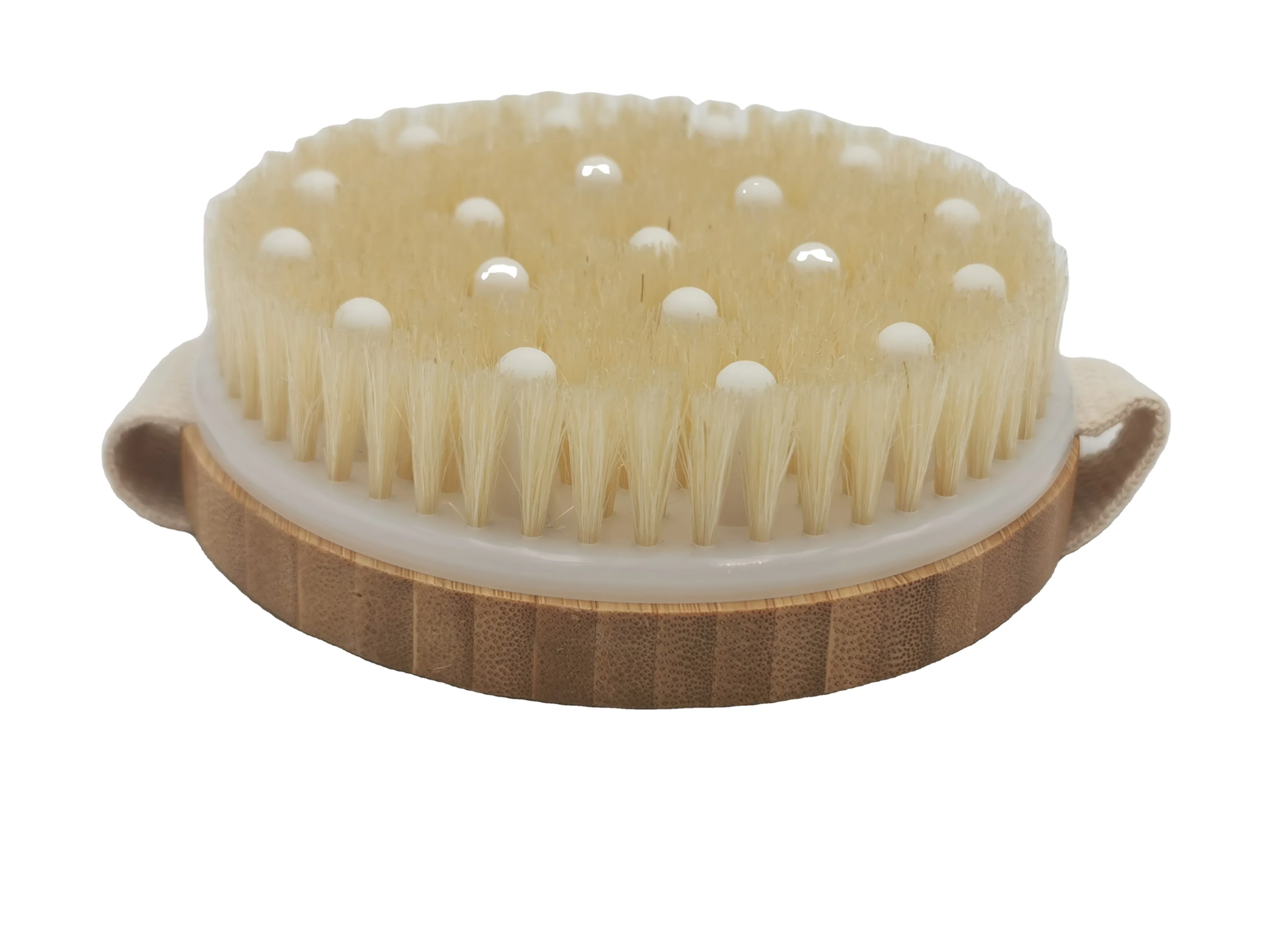 
Best natural bristle strong decontamination bamboo bath brush bamboo brush bath 