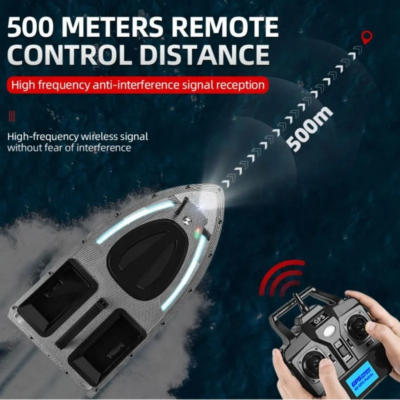 Новейшие и обновленные 2 умные рыболовные лодки для ловли карпа с GPS позиционирование