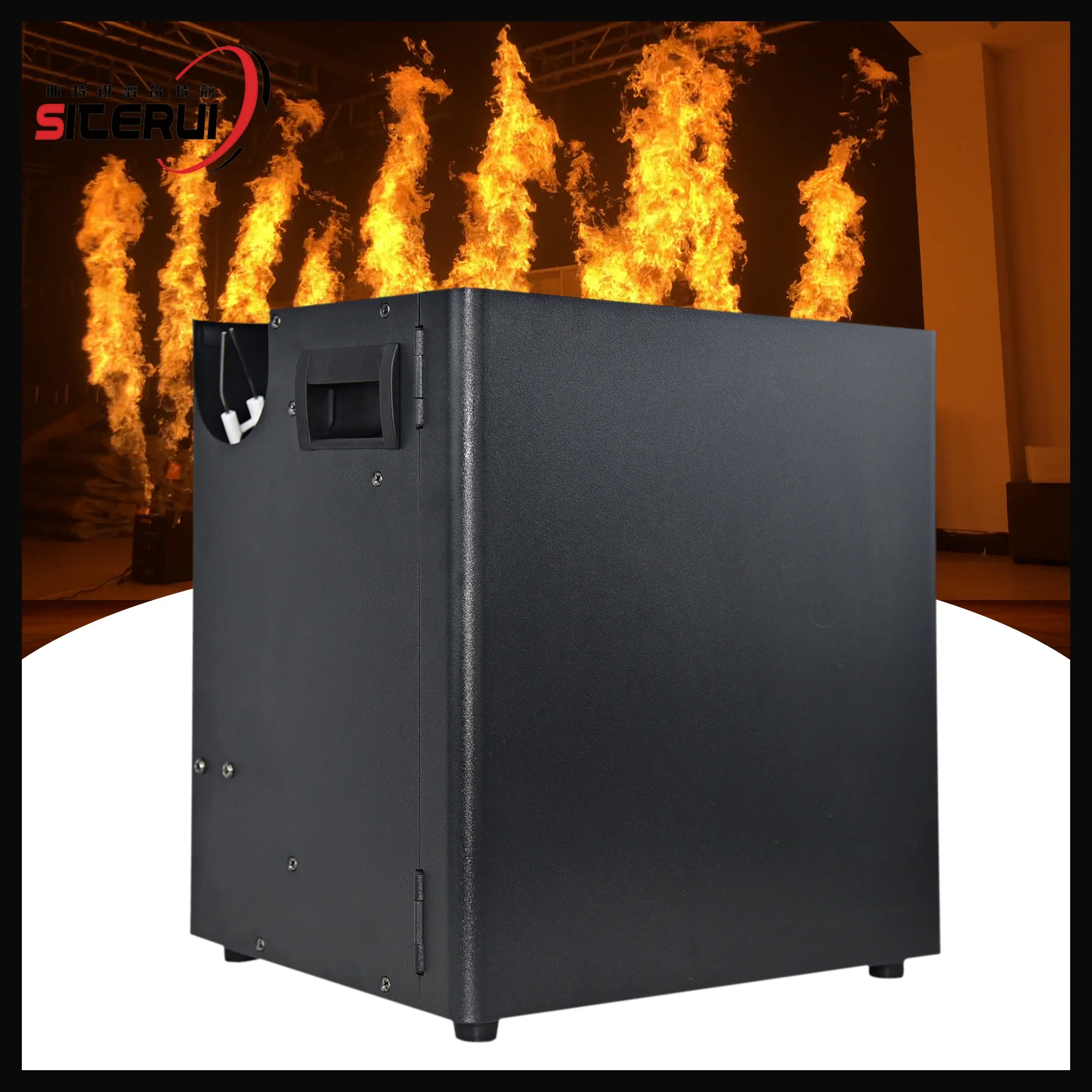 SITERUI 200 Вт трехходовая машина с пламенем сценическое оборудование эффектом горячего огня для сценического театра фотография специальное экологическое шоу