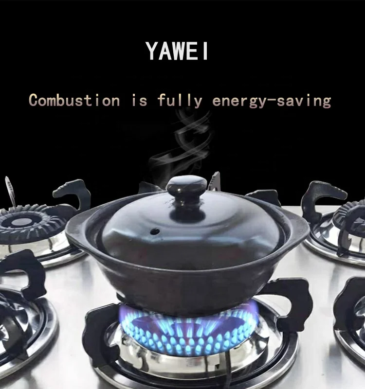 Газовая плита Yawei с несколькими головками и интеллектуальным управлением роторная