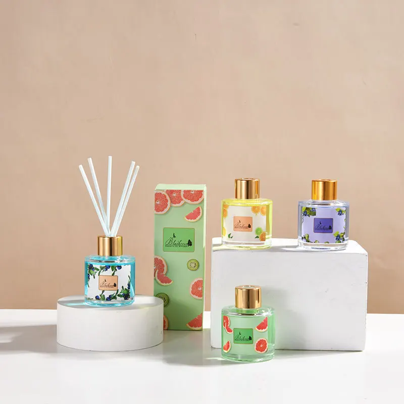 HOME Glass Candle Supplier Home Dor Luxury Packaging  Reed Diffuser Air Freshne And Candle Gift Box Set Scent Candle