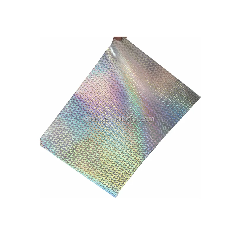 Popular 3D Rainbow Holographic Eggshell Sticker A4 Paper for Printing and Packaging