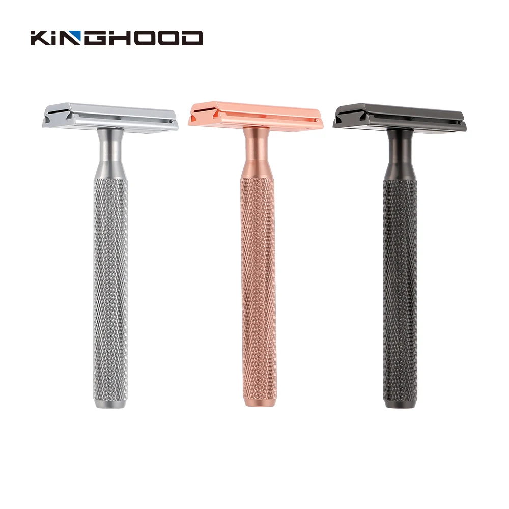 High Quality Custom Shaving Blade Rose Gold Women Safety Razor For Men