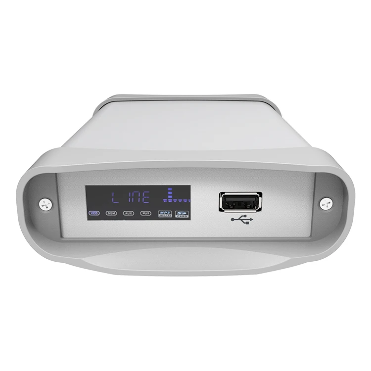 GOF K04B W110-H30 Customized Anodized Silver Brushed Portable Device Aluminum Enclosure with Dustproof Panels