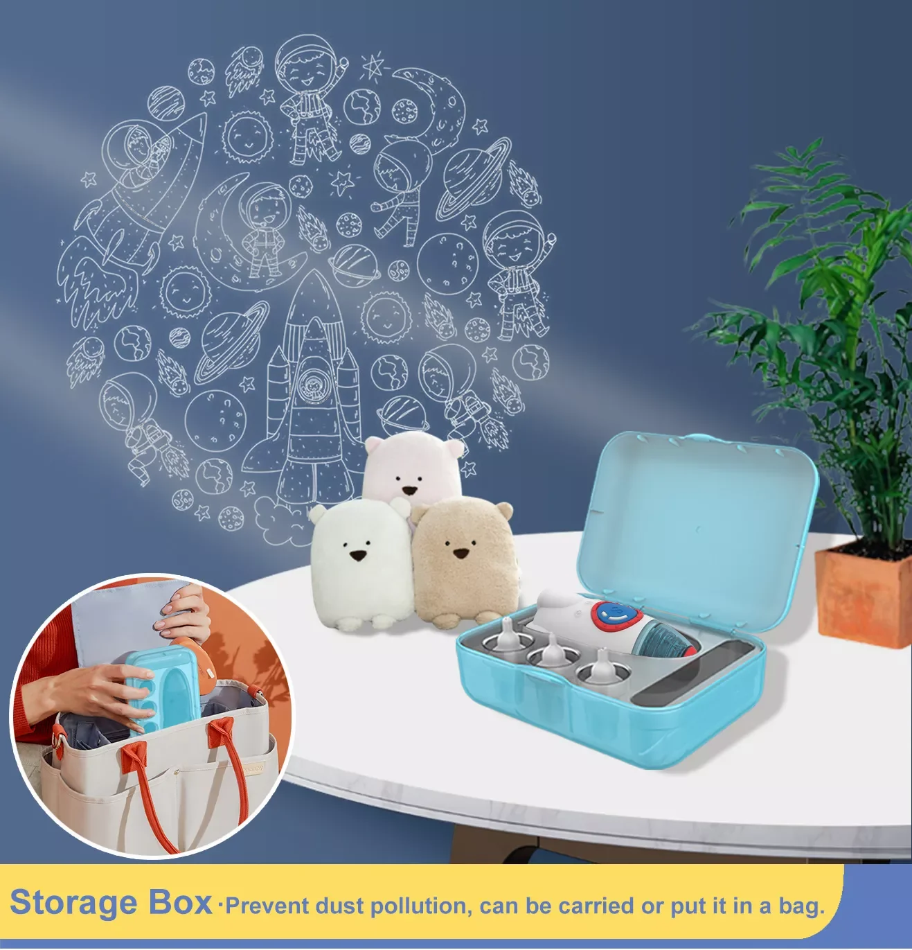 Детский Назальный аспиратор устройство для уборки носа Электрический с музыкой