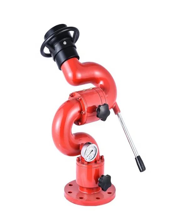 Fire Fighting Water Monitor Outdoor Monitor Red Hydraulic Type, Electric Stock Serial Fire Monitor Ductile Iron or Aluminum