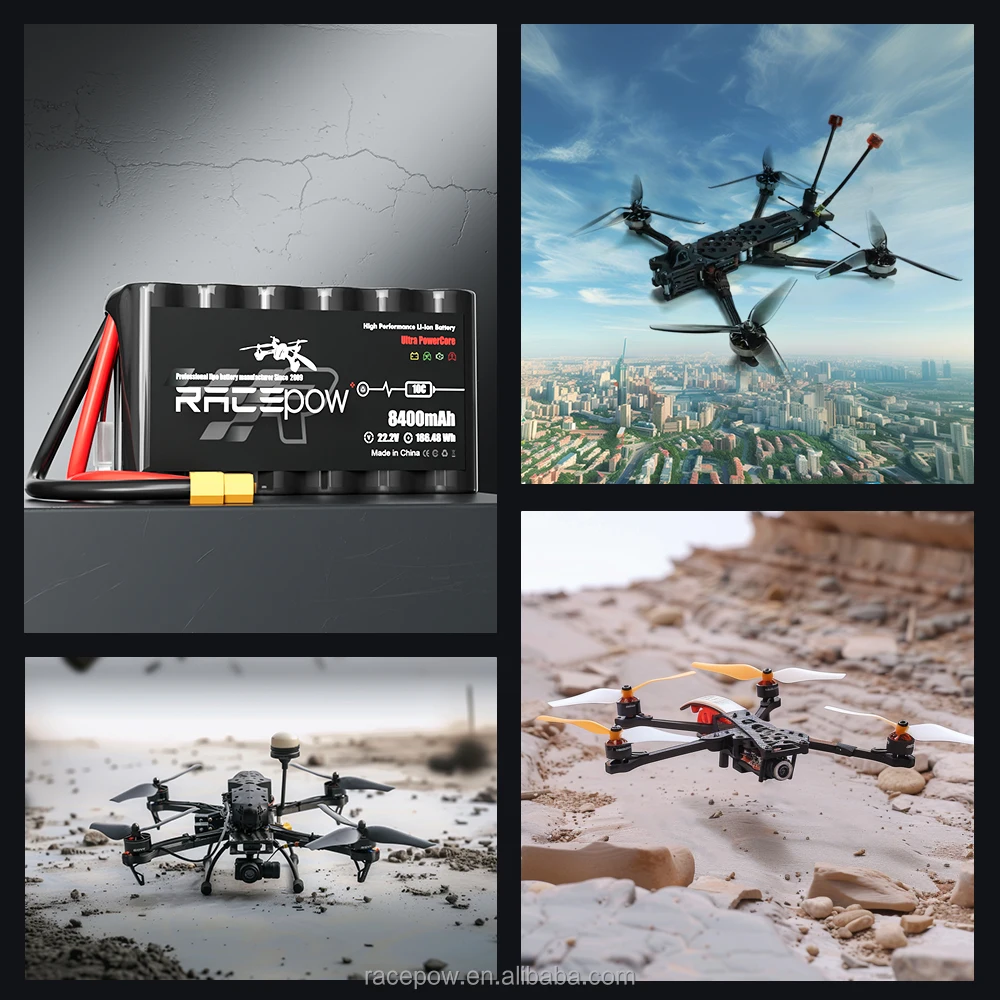7inch 10inch 13inch 21700 P42A Molicel FPV Drone Battery 6S2p  8400mAh 9000mAh 10000mAh 10C for FPV Quadcopter  Battery