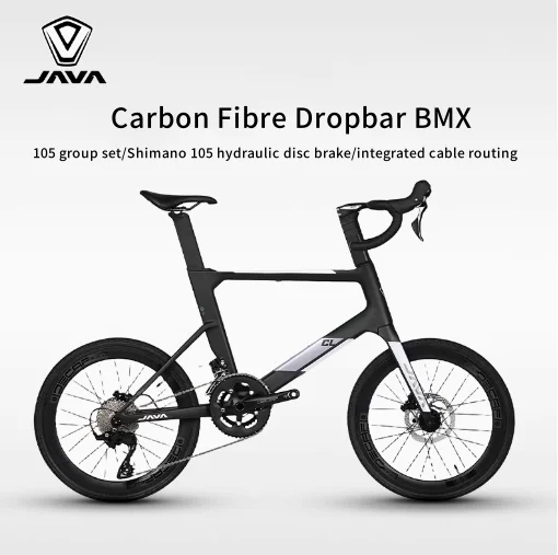 JAVA CL-CB BMX Carbon Fiber Hydraulic Disc Brake 24 speed Dropbar 105 Java Cycling Bike Road Bicycle Decaf R7120 R7100