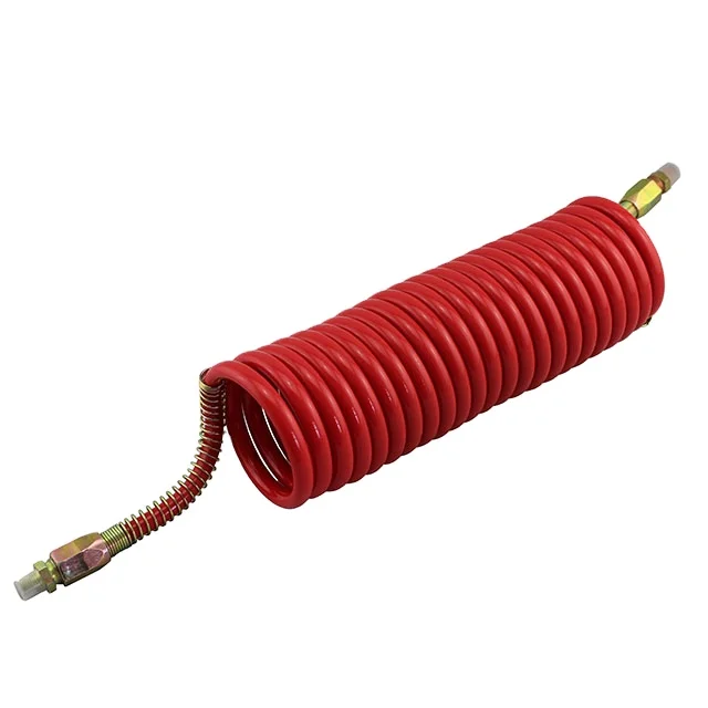 Trucks air brake hose pa12 pneumatic spiral hose with thread