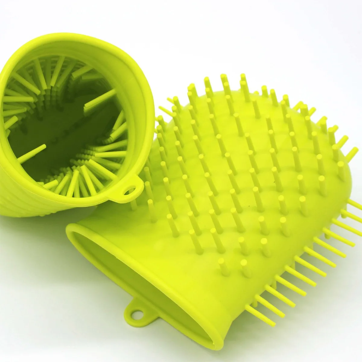 Multi-function Soft Silicone  Pet Paw Massage Brush Dog Cat Foot Cleaner Washing Cup