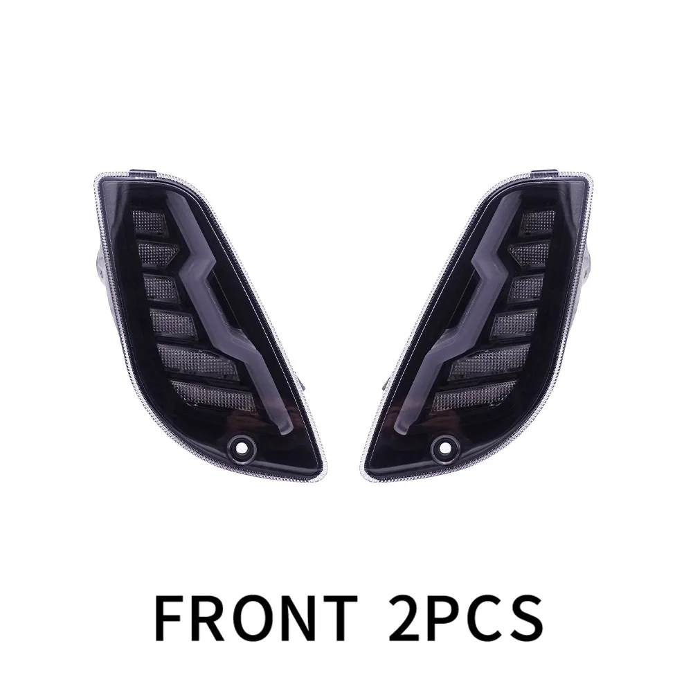 Level10, Тайвань, молния для Vespa LX150 S125, дымчатый светодиодный передний и задний указатели поворота