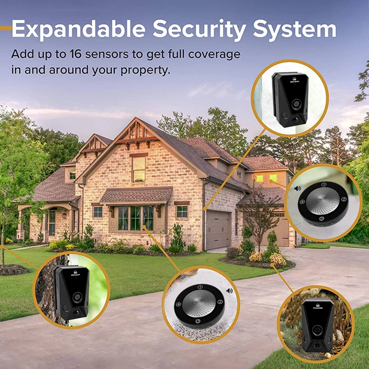 400M Tuya Zigbee Motion Sensor Alarm System Home Security Wireless Pir Outdoor Sensor