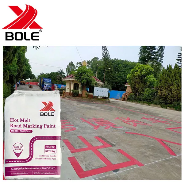 Good adhesion hot applied solvent white traffic thermoplastic road markings paint