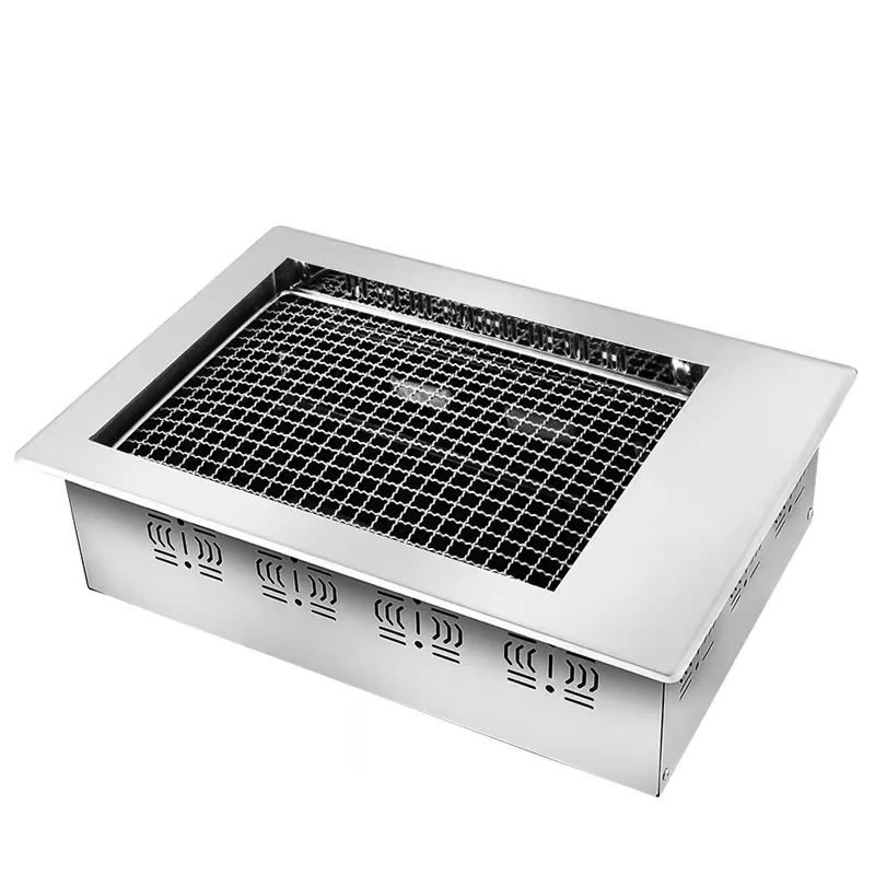 Long Service Life Restaurant Smokeless Round Barbecue Tool Stainless Steel Korean BBQ Grill