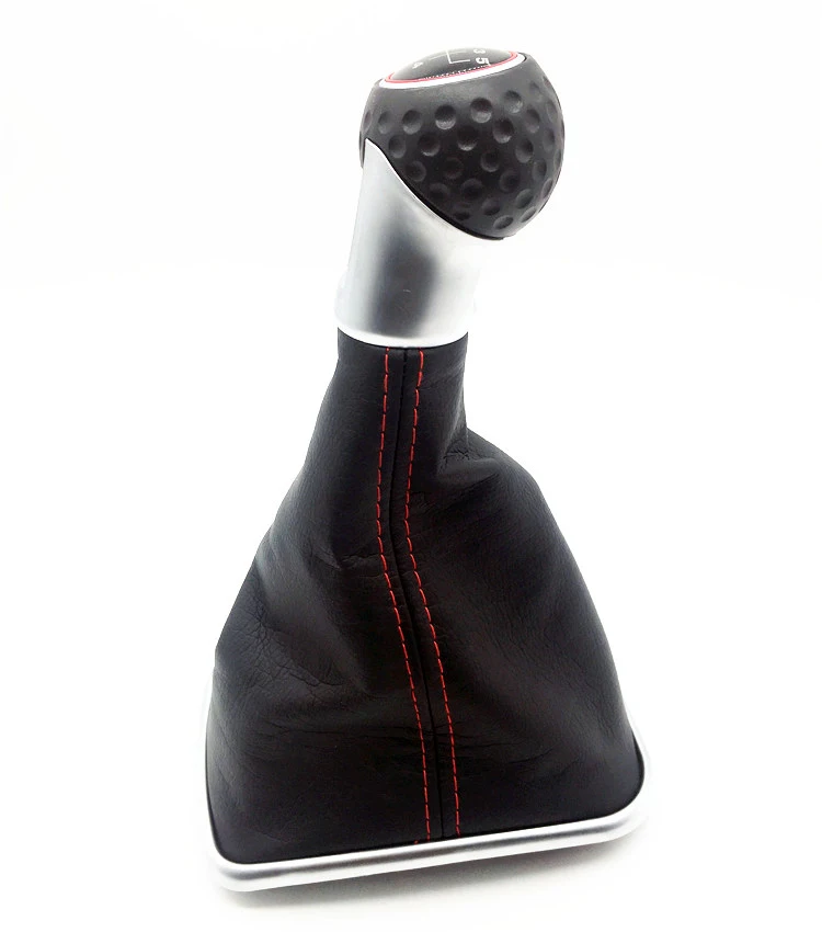 Good quality factory custom 5/6 Speed Car Gear Stick Level Shift Knob With Leather Boot For VW Golf 4 bora Golf6