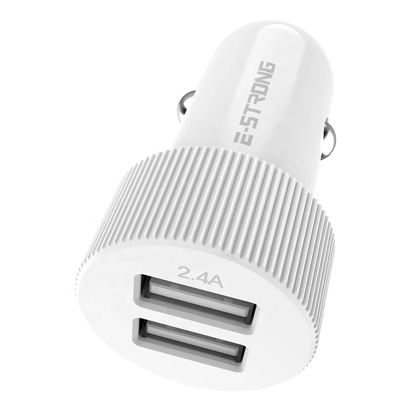 3 In 1 2.4A USB Car Charger with Cable Mobile Phone Charger 2 Port USB Fast Car Charger for iPhone Samsung