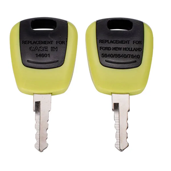 Ford New Holland Tractor Case 14601 Heavy Equipment Ignition Switch Key Door Key 40/60/TM/TS/TSA/T6/T7 82030143 Replacement