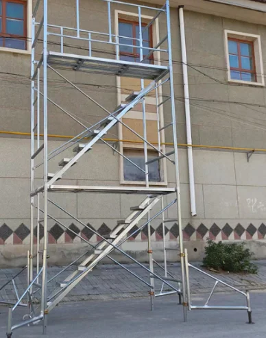 Construction material fame scaffolding electro galvanized layher facade scaffolding