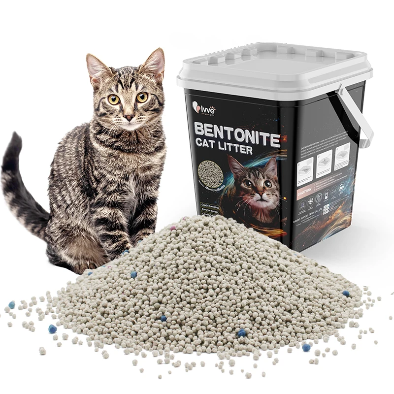 China manufacturer oem service quickly absorb dustfree crashshape multiscent low dust bentonite cat litter