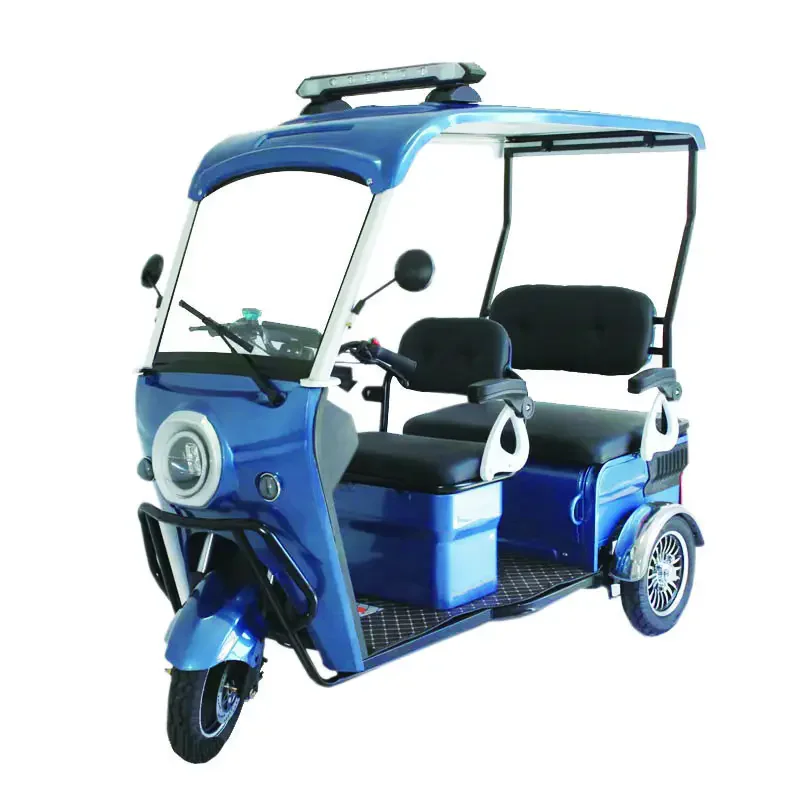 Chenlu 48V/60V 3 Wheeler Passenger Electric Rickshaw 600W Tuk Tuk Electric Tricycle with Comfortable Passenger Seat