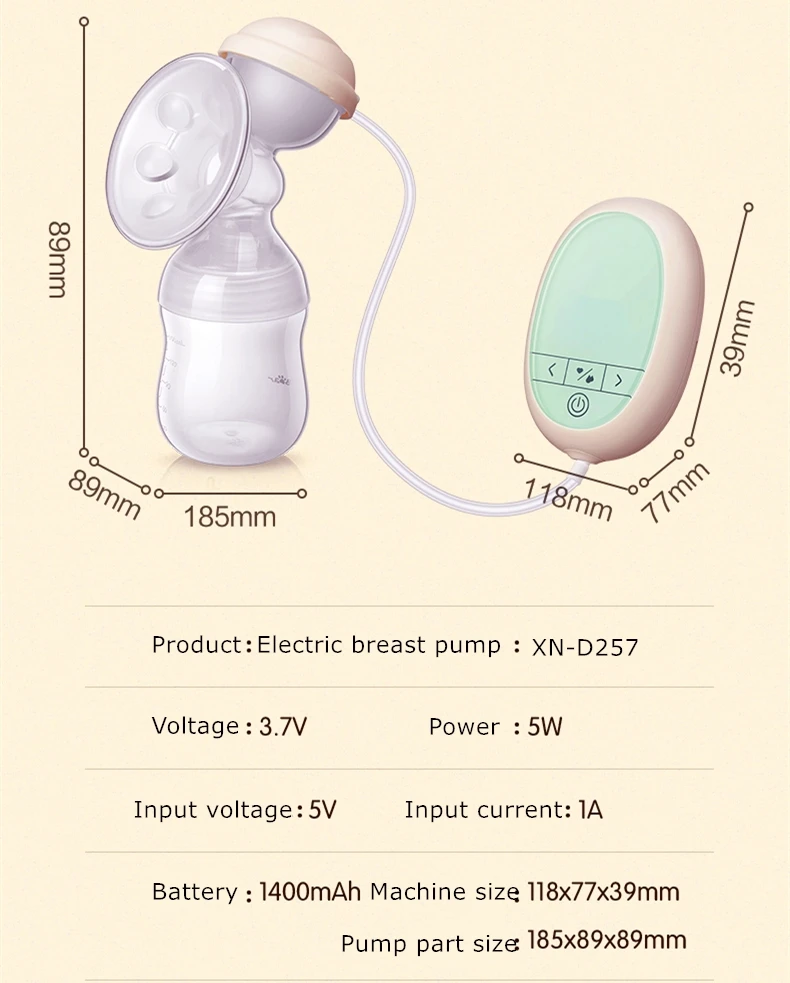 Amazon Top Selling Multi Function Baby Breast Pump OEM Silicone Electric Breast Pump Rechargeable Breastfeeding Milk Breast Pump