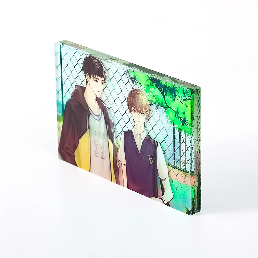CNAWO Printed Custom Acrylic Block Cartoon Anime Plastic Acrylic Clear Block