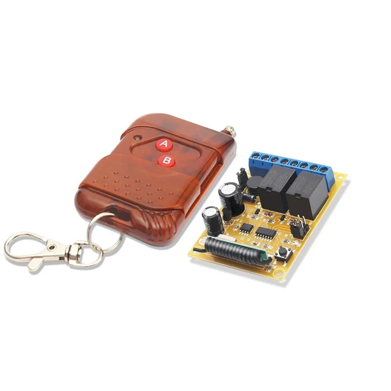 DC 12V 24V  433MHZ 2CH wireless remote motor control switch