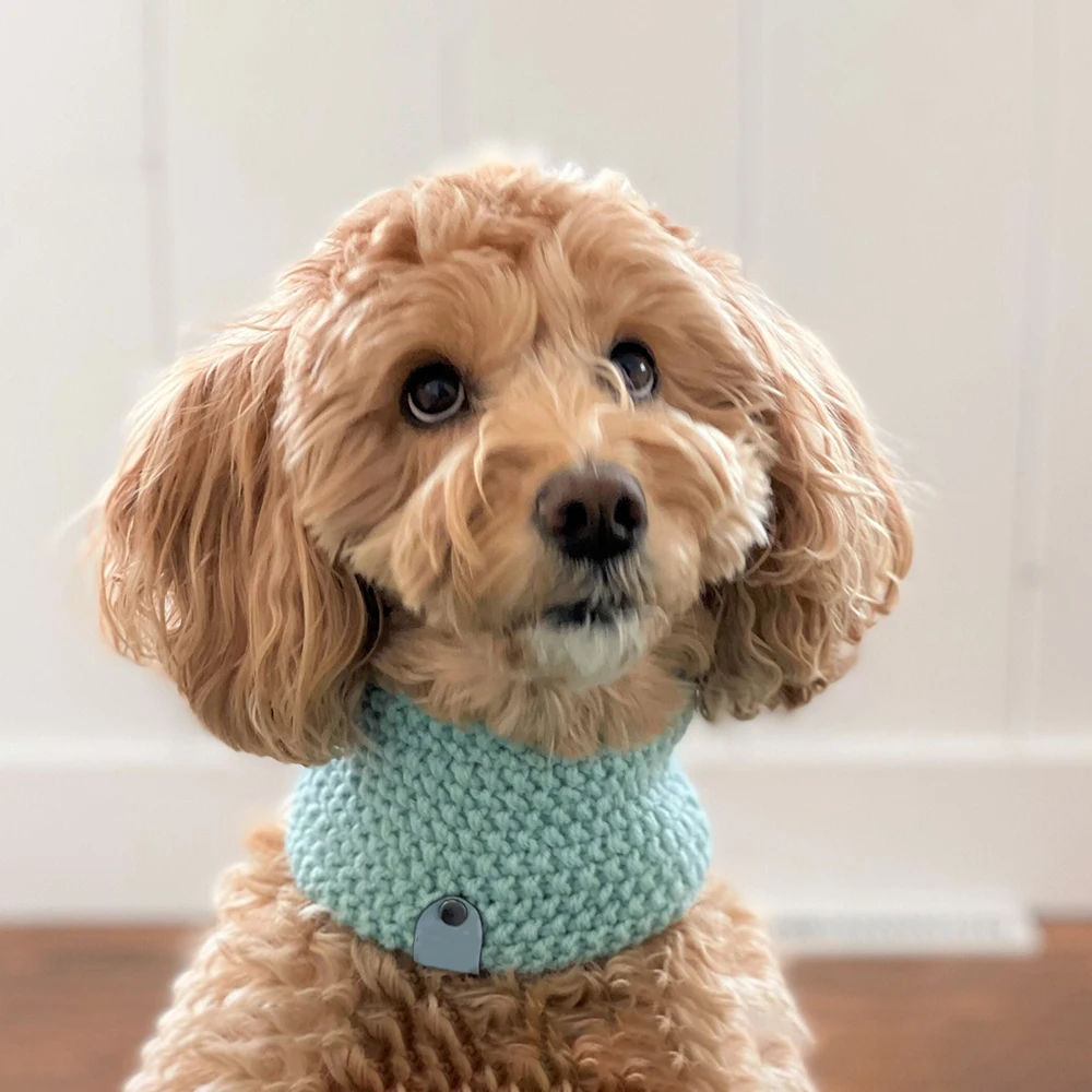 Qiqu Pet Supplies Custom New Designer Dog Scarf puppy Bandana Dog Snood Knit Infinity Pet Bandana Apparel accessories for dogs