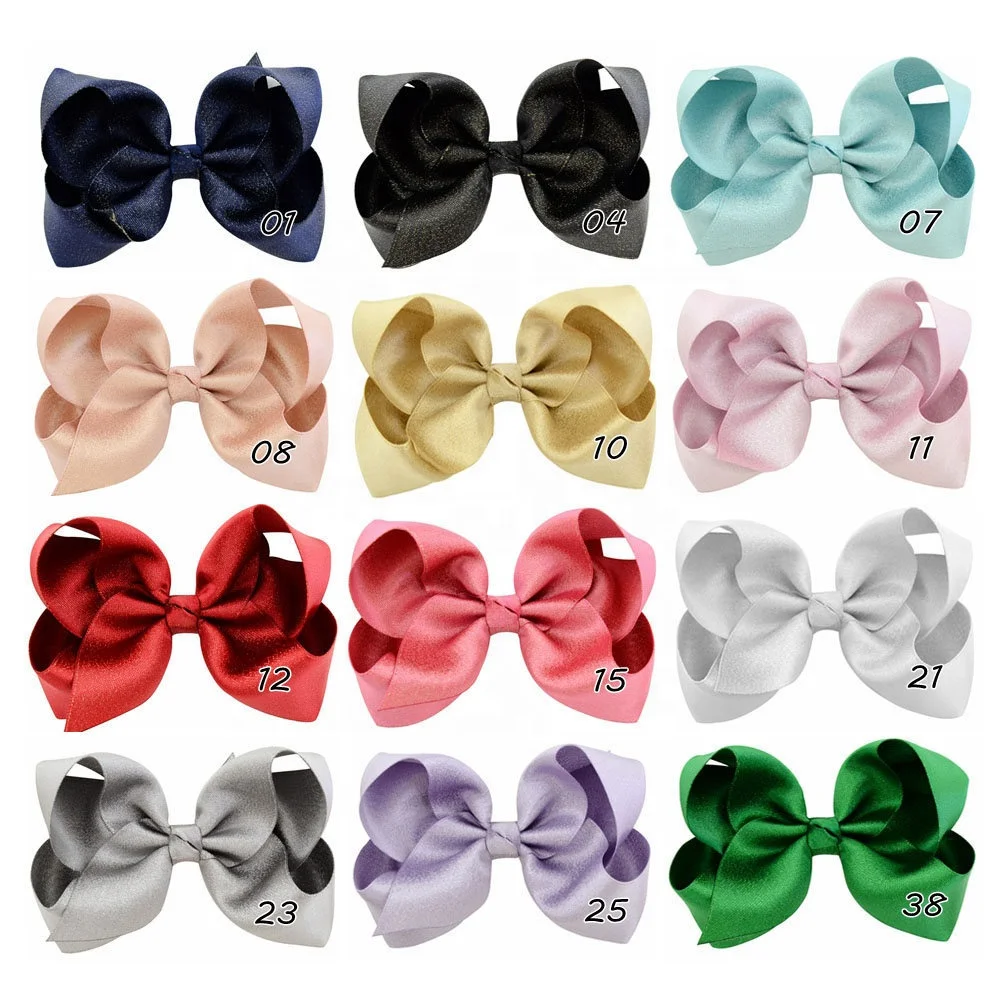 wholesale cute custom design handmade baby hair ribbon bow for