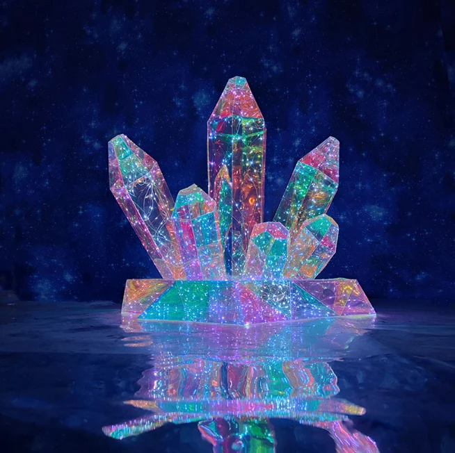 Ocean Theme Display Ice And Snow World Polar Bear/Walrus/Penguin LED Christmas  Decoration