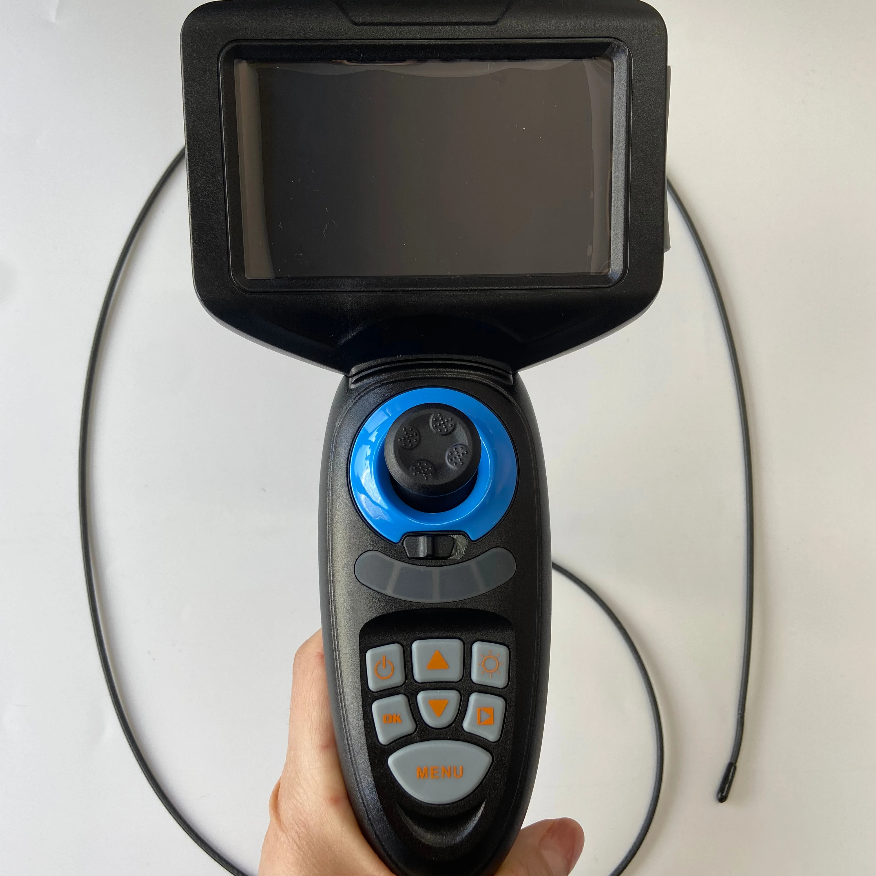 Joystick Industrial Video Borescope With Working Cable 1.5M, 5.0 Inch Lcd Lens 3.9mm NDT Inspection Visual Testing